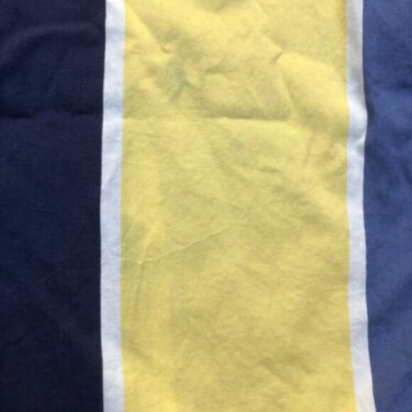 VTG Nautica Button Down Shirt Mens XL Blue Yellow Short Sleeve Striped - Picture 9 of 11